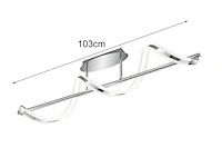 Trio sydney plafondlamp chroom incl. 1x smd 18 w extern dimbaar plafondbevestiging - afbeelding 2 van  3