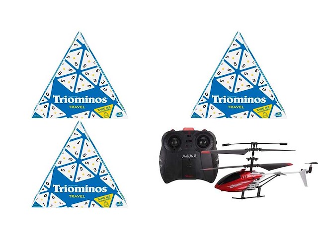 Triominos travel - reisspel + goliath 90050.006, 8 jaar, kunststof, meerkleurig - afbeelding 1 van  2