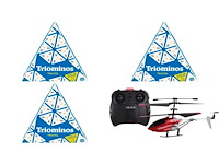 Triominos travel - reisspel + goliath 90050.006, 8 jaar, kunststof, meerkleurig - afbeelding 1 van  2