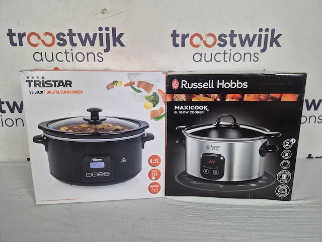 Tristar - slowcooker - 4,5 liter - en - russell hobbs slowcooker 6l - afbeelding 2 van  2