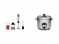 Tristar staafmixer set mx-4829 - 4-in-1 | tristar rk-6127 zwart rijstkoker - afbeelding 1 van  2