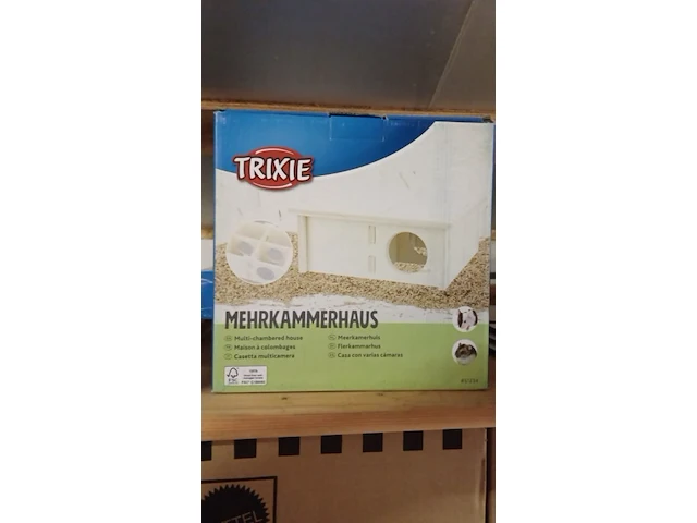 Trixie meerkamerhuis. 4 kamers - kooi accessoire - 25x25x10 cm h029 - afbeelding 1 van  3
