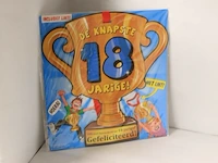 Trofee met lint en tekst knaptse 18 jarige in ds 77 - afbeelding 2 van  3