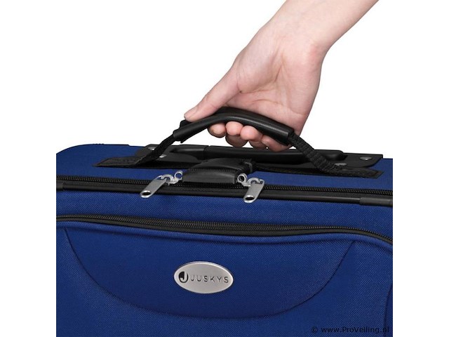 Trolley reiskofferset / kofferset athen - 5-delig - blauw - afbeelding 10 van  16