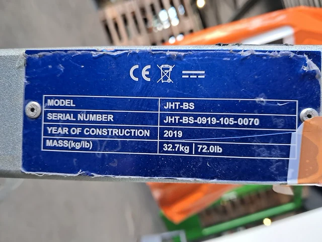 Trolley voor breekhamer 18kg makinex, easy hammer trolley, bouwjaar 2020 - afbeelding 3 van  11