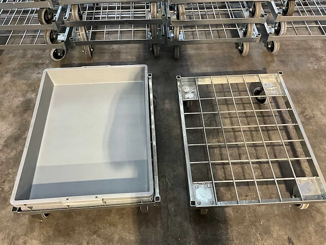 Trolley voor euronorm kratten (10x) - afbeelding 2 van  2