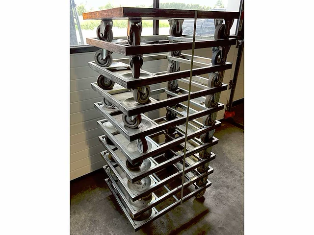 Trolley voor euronorm kratten (10x) - afbeelding 2 van  3