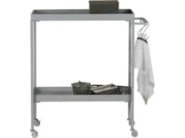Trolley vt wonen, stack it low, betongrijs - afbeelding 1 van  4