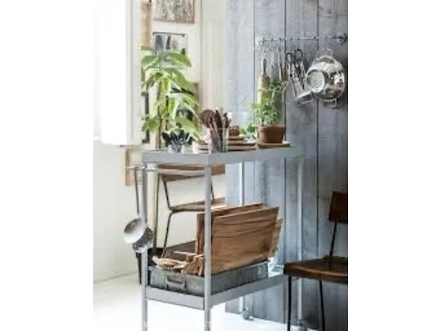 Trolley vt wonen, stack it low, betongrijs - afbeelding 4 van  4