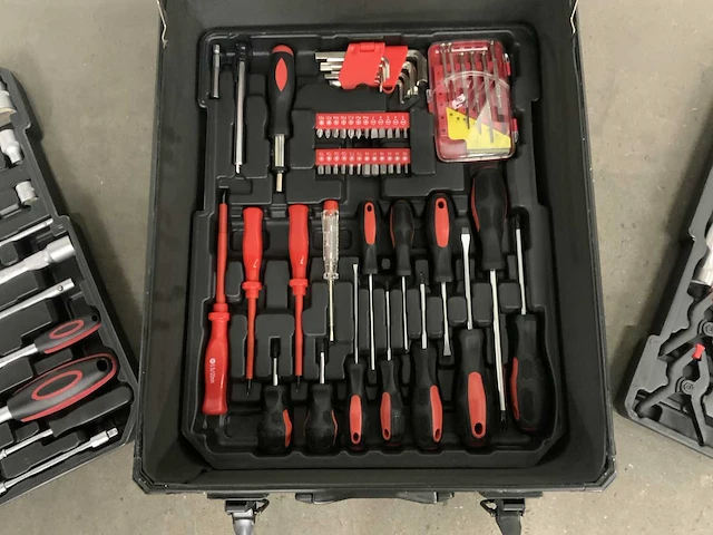 Trolley zwart 186 pcs gereedschap - afbeelding 6 van  10
