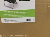 Trommelcomposter 2 kamers upp, l2408, zwart/groen - afbeelding 4 van  4
