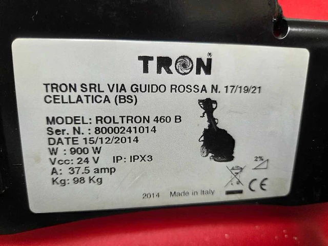 Tron - 2014 - roltron 460 b - schoonmaakwagen - afbeelding 6 van  8