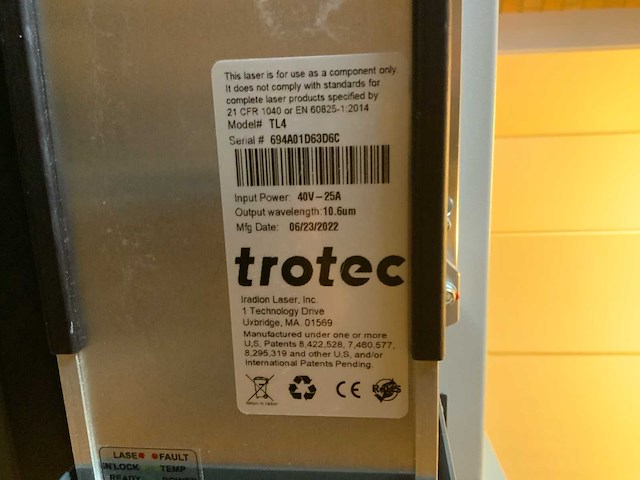 Trotec speedy 300 co2 laser - afbeelding 6 van  20