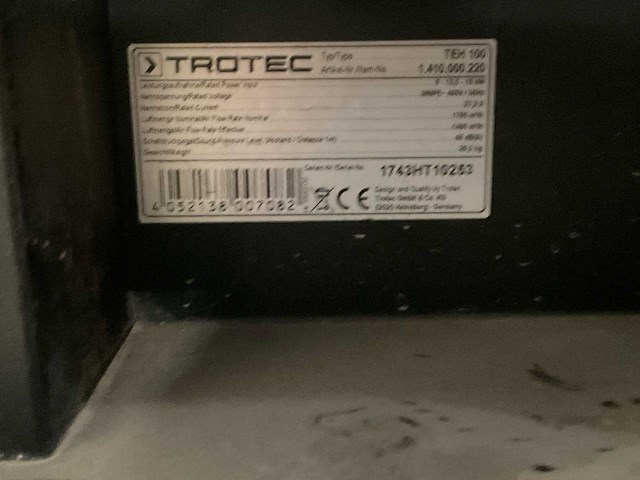 Trotec teh 100 industriële heater - afbeelding 6 van  6