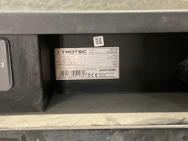 Trotec teh 100 industriële heater - afbeelding 6 van  6