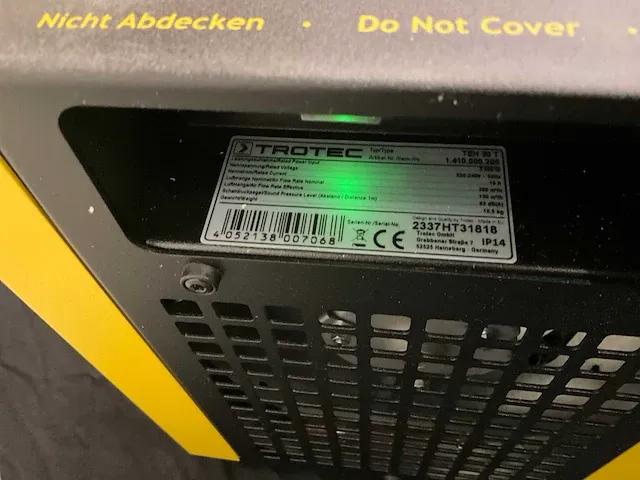 Trotec teh 30 t elektrische verwarming - afbeelding 5 van  7