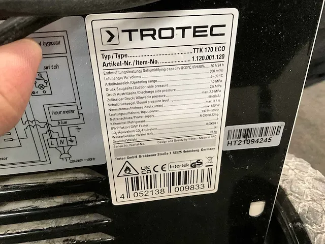 Trotec ttk 170 eco bouwdroger - afbeelding 4 van  6