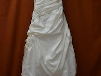 Trouwjurk, strapless - model bella pampille muud - maat 38 - afbeelding 1 van  4