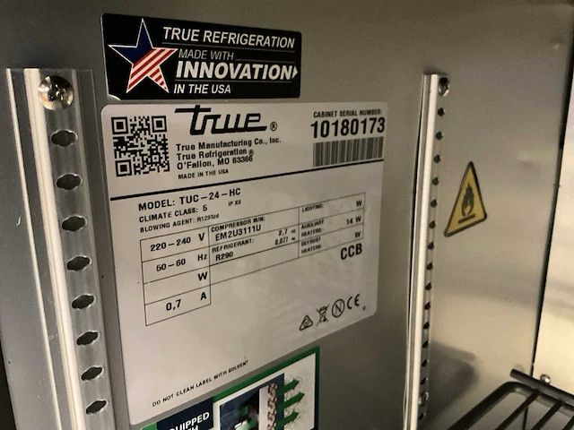True tuc-24-hc rvs koelkast - afbeelding 7 van  7