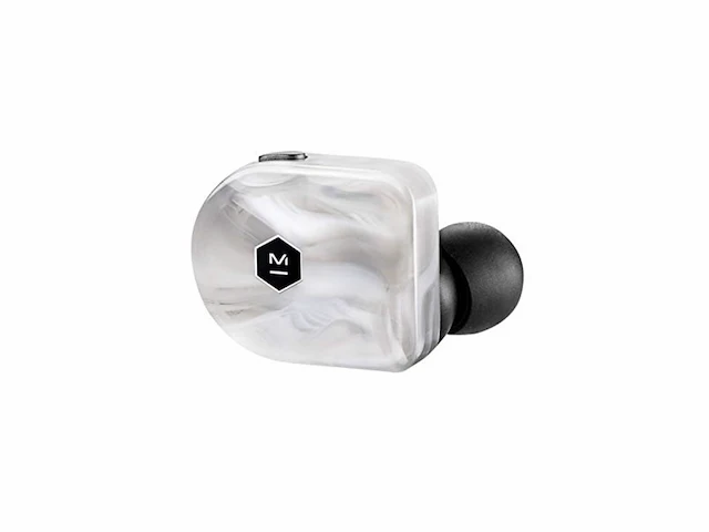 True wireless hoofdtelefoon 35 uur batterijduur per lading edelmetalen oplaadcase ipx4 wit marble - afbeelding 2 van  5