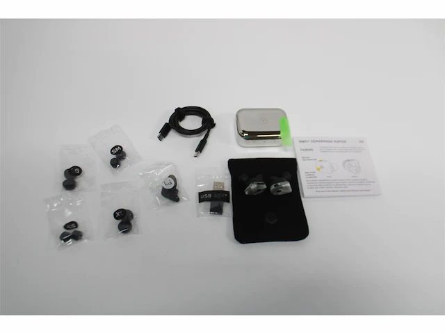 True wireless hoofdtelefoon 35 uur batterijduur per lading edelmetalen oplaadcase ipx4 wit marble - afbeelding 4 van  5