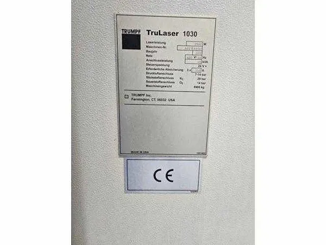 Trumpf - trulaser 1030 - lasersnijmachine - 2011 - afbeelding 5 van  7