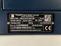 Trumpf laserlasunit + rondbuigmachine - afbeelding 37 van  52
