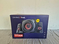 Trust gxt 38 tytan - 2.1 subwoofer speakerset - zwart - afbeelding 2 van  2