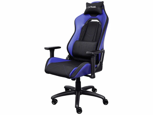 Trust gxt 714b ruya gaming stoel ergonomisch bureaustoel verstelbaar blauw - afbeelding 2 van  4