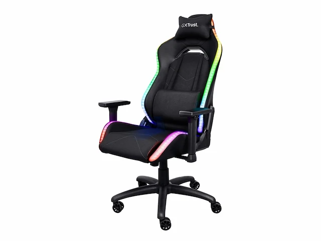 Trust gxt 719 ruya - gaming stoel - rgb verlichting - zwart - afbeelding 2 van  6
