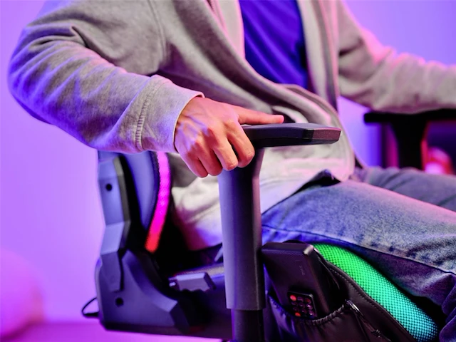 Trust gxt 719 ruya gaming stoel rgb verlichting zwart - afbeelding 6 van  6