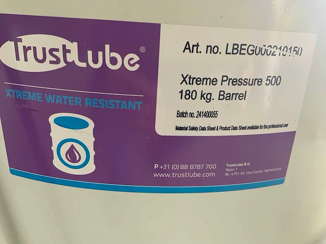 Trustlube xtreme pressure 500 smeervet - afbeelding 3 van  3