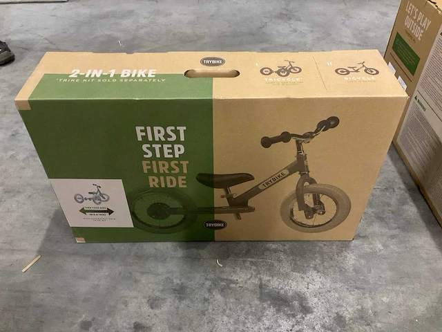 Trybike loopfiets matt grey - afbeelding 2 van  3