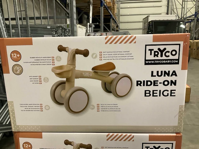 Tryco luna ride-on beige - afbeelding 2 van  2