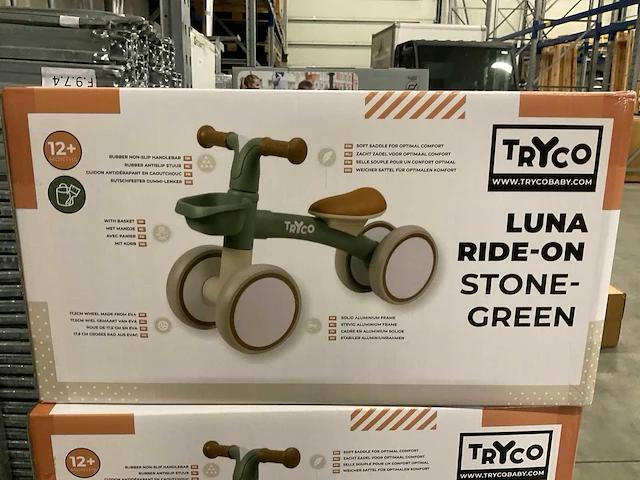 Tryco luna ride-on stonegreen - afbeelding 2 van  2