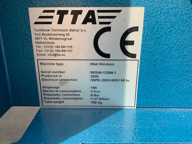Tta - 2020 - midiflat 30gr - plantrobot - afbeelding 36 van  51