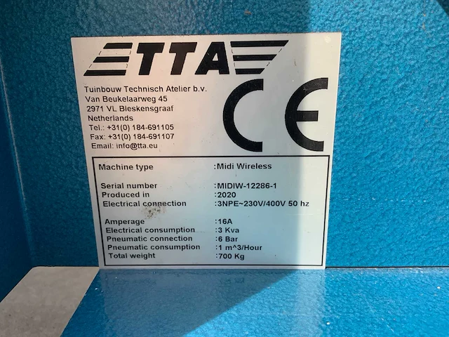 Tta - 2020 - midiflat 30gr - plantrobot - afbeelding 47 van  51