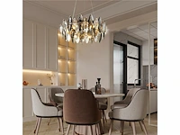 Ttnao kroonluchter gouden kristal plafondlamp 6-licht - afbeelding 3 van  4