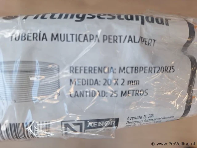 Tuberia meerlagenbuis 20x2 mm - 25 meter - afbeelding 2 van  2
