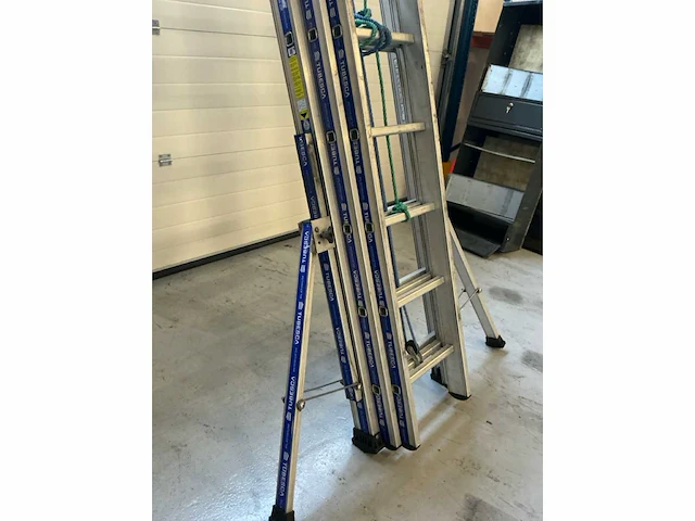 Tubesca platinum 3-delige schuifladder - afbeelding 2 van  3