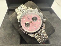 Tudor black bay chrono pink | 79360n-0019 | "inter miami" | pink dial | 06-2025 | new - afbeelding 1 van  12