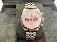 Tudor black bay chrono pink | 79360n-0019 | "inter miami" | pink dial | 06-2025 | new - afbeelding 5 van  12