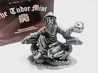 Tudor mint england - drakentemmer statuette met zilver vergoten - afbeelding 2 van  7