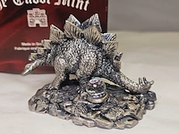 Tudor mint england - stegosaurus statuette met zilver vergoten - afbeelding 2 van  7