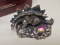 Tudor mint england - stegosaurus statuette met zilver vergoten - afbeelding 4 van  7