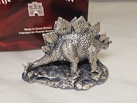 Tudor mint england - stegosaurus statuette met zilver vergoten - afbeelding 5 van  7