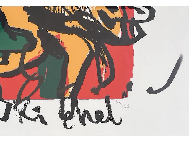 “tuig van de richel”, zeefdruk van herman brood , te dateren omstreeks 1995 - afbeelding 3 van  3