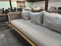 Tuinbank 198x80x71 cm, beige - afbeelding 5 van  9