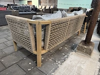 Tuinbank 198x80x71 cm, beige - afbeelding 8 van  9