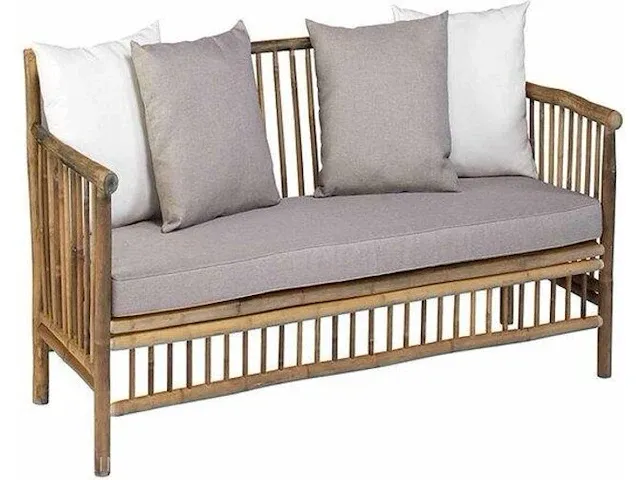 Tuinbank exotan, bamboe - bruin - 86x180x80 - afbeelding 1 van  2